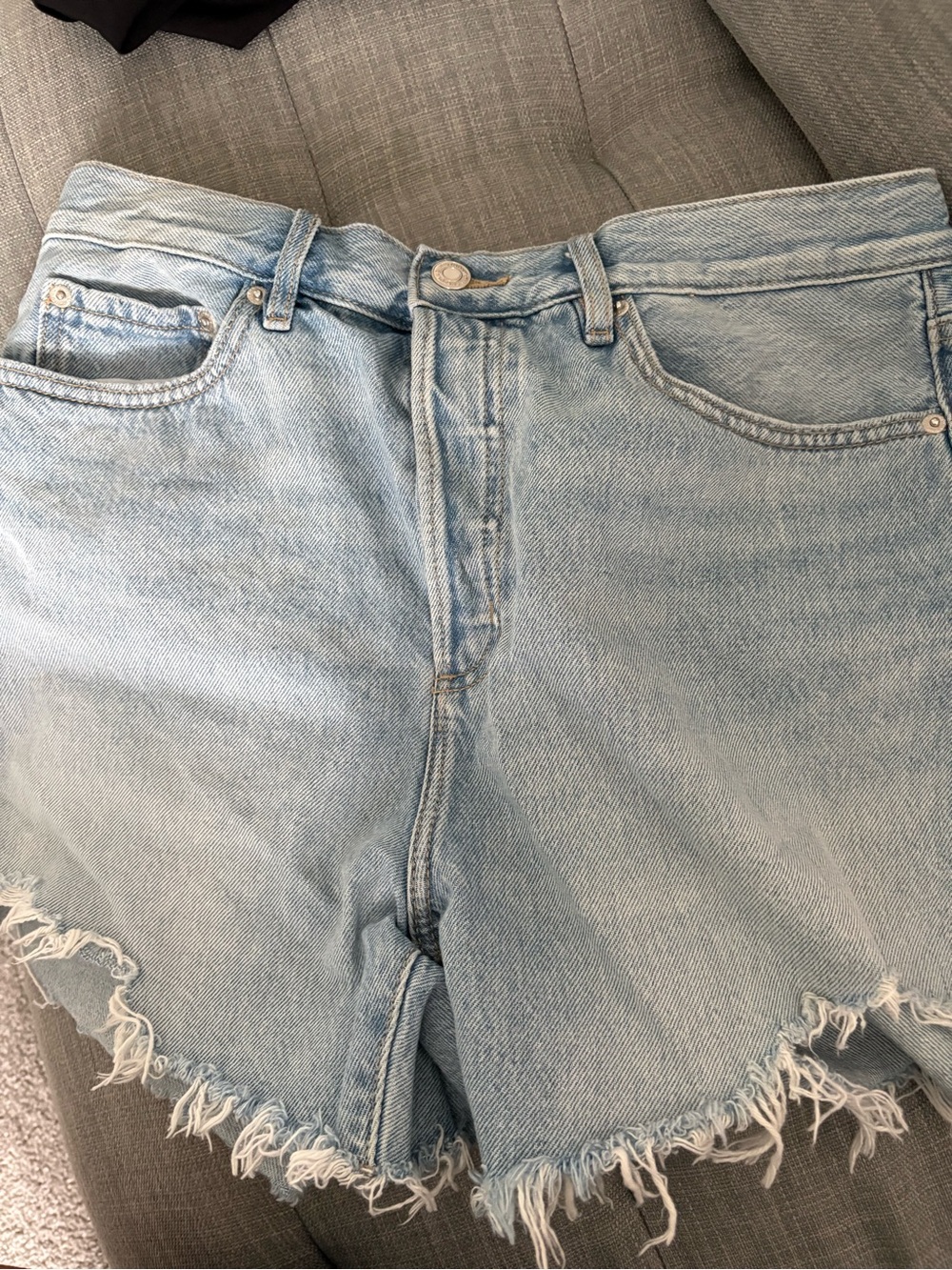 Dynamite Miles Mid Rise Relaxed Denim Shorts - Picture 6 of 7